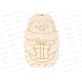 Заготовка для декор. &quotMr.Carving&quot БАНГ-03 Подвеска Пингвин, фанера 10,3х6,8х0,3см