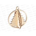 Заготовка для декор. &quotMr.Carving&quot БАНГ-36 Подвеска Шар с елкой фанера 7х7х8см