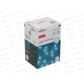 Гирлянда 10м вьюн 100LED аква, 8 режимов, пвх прозрачный, 384-203  г