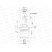 Кран-букса 1/2 керамический под квадрат 575-011 *125 г Кран-букса 1/2 керамический под квадрат 575-011 *125 г