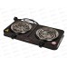 Плита электрическая  EN-904B 2 конфорки черная