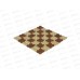 Подставка под горячее бамбуковая  &quotКлетка&quot 20*20см GD007-3  888-028 г