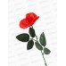 Цветы искусственные роза простая раскрытая 55см 21673 428837 *10 Цветы искусственные роза простая раскрытая 55см 21673 428837 *10