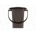 Ведро-туалетное 17л коричневое  *10 М1319