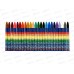 Мелки восковые ЛУЧ Классика 24 цвета, круглые, картонная упаковка, 12с862-08 *24