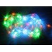 Гирлянда электрическая, новогодняя 5,0 м., LED диоды,прозрач. провод, разноцв., 220В, 50Гц, AL-3733 *100