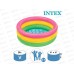 Бассейн 57107 (61*22см) Радуга, надувное дно  INTEX  *12