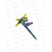 Разбрызгиватель 4-х лучевой на пике,круговой,пласт INBLOOM 161-008