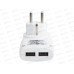 Адаптер питания 220В+2USB Rexant