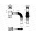 Сифон для умывальника 1 1/2" х 40 с выпуском с гибкой трубой 40х40/50, S0115-35-MR  *35