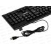 Клавиатура проводная Perfeo стандартная, USB, чёрная, 3093