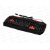 Клавиатура проводная Perfeo LEGION Multimedia, GAME DESIGN, 3 цветная подстветка, USB, чёрная, PF-9220-GM