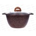 Кастрюля 4,0л со стеклянной крышкой АП Granit ultra red кга42а *3