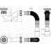 Сифон для душевого поддона c гибкой трубой 40*40/50, Aquant *45