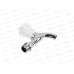 Кран водоразборный 1/2&quot короткий излив, ручка белый пластик 554-088 г