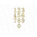 Номер дверной от 0 до 9 0,45*28мм золото 639-072 г Номер дверной от 0 до 9 0,45*28мм золото 639-072 г