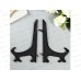 Подставка д/тарелок 20см черная пластик 4669664