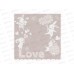 Полотенце 100*100 AQ MX42 Облачко Зайки Love Бежевый, белый