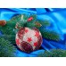 Подвеска шар с еловым декором 8см 397-297 г Подвеска шар с еловым декором 8см 397-297 г