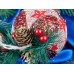 Подвеска шар с еловым декором 8см 397-297 г Подвеска шар с еловым декором 8см 397-297 г