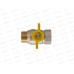 Кран шаровый для газа 1/2" гайка/штуцер бабочка СТМ ГАЗ