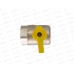Кран шаровый для газа угловой 1/2&quot гайка /гайка бабочка СТМ ГАЗ