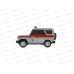 Машина радиоуправления UAZ HUNTER росгвардия 18см, Технопарк 18L-RG, 314127