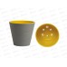 Горшок для цветов Конус 2,3л Серый муссон (с вкладкой) д.17 *12 Горшок для цветов Конус 2,3л Серый муссон (с вкладкой) д.17 *12