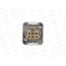 Розетка открытая установка 1-местная KRANZ Mini с заземлением керамика, IP54, белая KR-78-0605