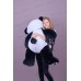 Панда Чика 70см, черно-белый, с лентой, ПЧ-100  Мила
