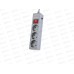 Сетевой фильтр Perfeo &quotPOWER+" с предохранителем, 1,8м, 3 розетки, серый, PF4665