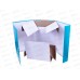 Папка архивная 20см Lamark складная бумвинил,бирюзовая, 0120 *25