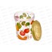 Банка 1л с крышкой с декором Салатовый 221129620/04 *18 Банка 1л с крышкой с декором Салатовый 221129620/04 *18
