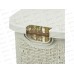 Корзина 30л для белья БЯЗЬ Белый ротанг М2622 *5 Корзина 30л для белья БЯЗЬ Белый ротанг М2622 *5