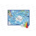 Игра-ходилка с фишками. Путешествие пингвинов. 59,5х42см, 52821 Игра-ходилка с фишками. Путешествие пингвинов. 59,5х42см, 52821