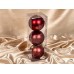 Набор елочных шаров 3шт "Матовый" 8см темный рубин 201-1759 Набор елочных шаров 3шт "Матовый" 8см темный рубин 201-1759