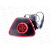Тепловентилятор 12V SKYWAY в прикуриватель с фонарем черно-красный, S02501003