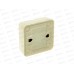 Выключатель Прогресс FITоткрытой установки 1клавиша без подсветки бежевый