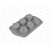 Форма силиконовая, цветочки 6 ячеек 29*17,5*3,5, 17407, BASIC Marmiton Форма силиконовая, цветочки 6 ячеек 29*17,5*3,5, 17407, BASIC Marmiton