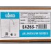 Смеситель для кухни алюминий с гайкой, гибкий излив, белый, E4263-7