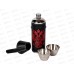 Фляжка 9oz 270мл +2стопки нерж+кожзам (048345)  Ж