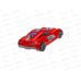 Машинка Turbo "V-MAX" красная 40см, И-5856 *6 Машинка Turbo "V-MAX" красная 40см, И-5856 *6