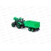 Трактор "Прогресс" с прицепом инерционная (зелёный) в лотке, 94186  *5