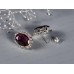 Серьги под серебро с цветным камнем,стразы №800