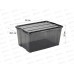 Ящик 45л КИП с замками черный Прозрачный М2339 *5 Ящик 45л КИП с замками черный Прозрачный М2339 *5