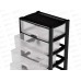Комод 4-х секционный &quotКолорит&quot широкий Черный М8763 *1