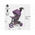 Велосипед 3-х кол. WERTER BERGER PREMIUM лиловый XG7341-T167C, 334948