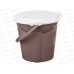 Ведро-туалет 19л &quotЛотос&quot Коричневый 431226414 *5 БП