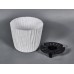 Кашпо ВОЛНА D160мм 2л с вкладышем Белый М3188 *12 Кашпо ВОЛНА D160мм 2л с вкладышем Белый М3188 *12