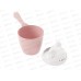 Ковш &quotКотофей&quot с крышкой  Розовый М6475 *24